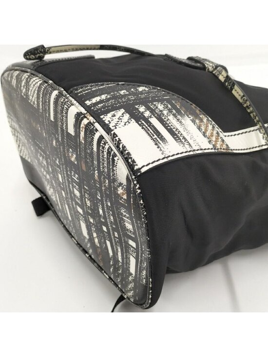 Prada Tessuto Backpack Check Nylon Black main image 3